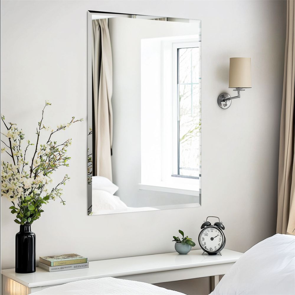 Rectangular Bathroom Mirror Shatter-proof Minimalist Design - The Grand Bazaar of Australia