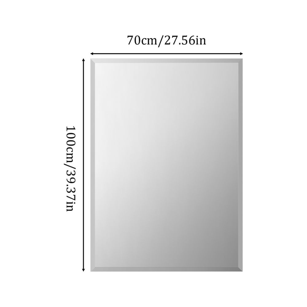 Rectangular Bathroom Mirror Shatter-proof Minimalist Design - The Grand Bazaar of Australia