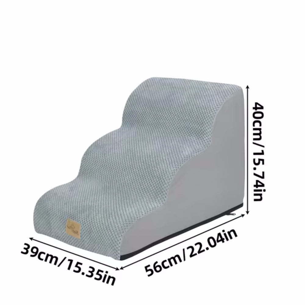4-Tier Foam Dog Steps Pet Stairs Ramp for Beds and Couches - The Grand Bazaar of Australia