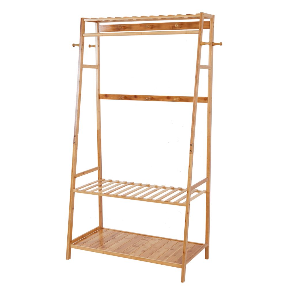 Bamboo Garment Rack for Heavy-Duty Clothing Storage - The Grand Bazaar of Australia