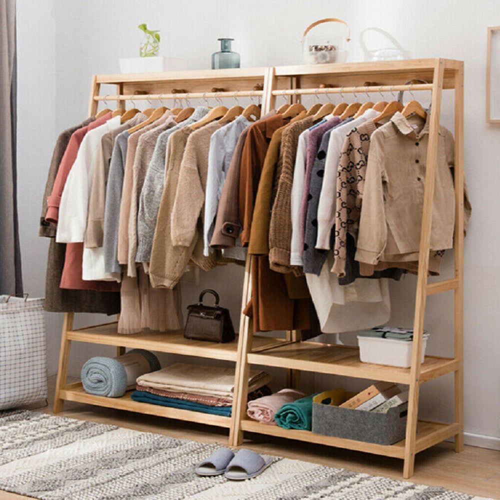 Bamboo Garment Rack for Heavy-Duty Clothing Storage - The Grand Bazaar of Australia