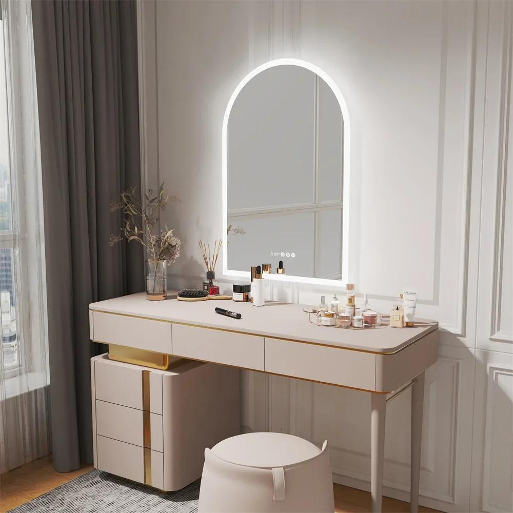 Chic Backlit Bathroom Vanity Mirror with Time and Temperature Display - The Grand Bazaar of Australia