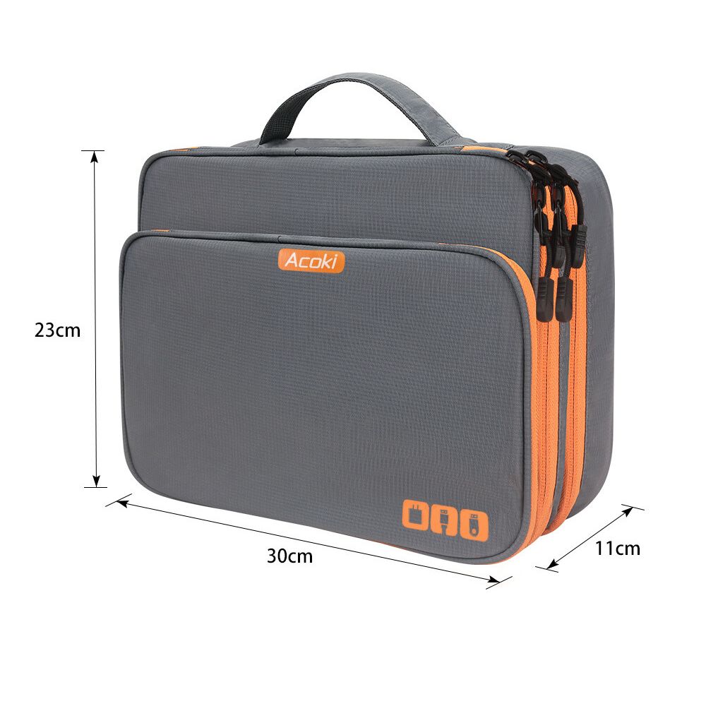 Large Capacity Electronic Accessories Organizer with iPad Pocket - The Grand Bazaar of Australia
