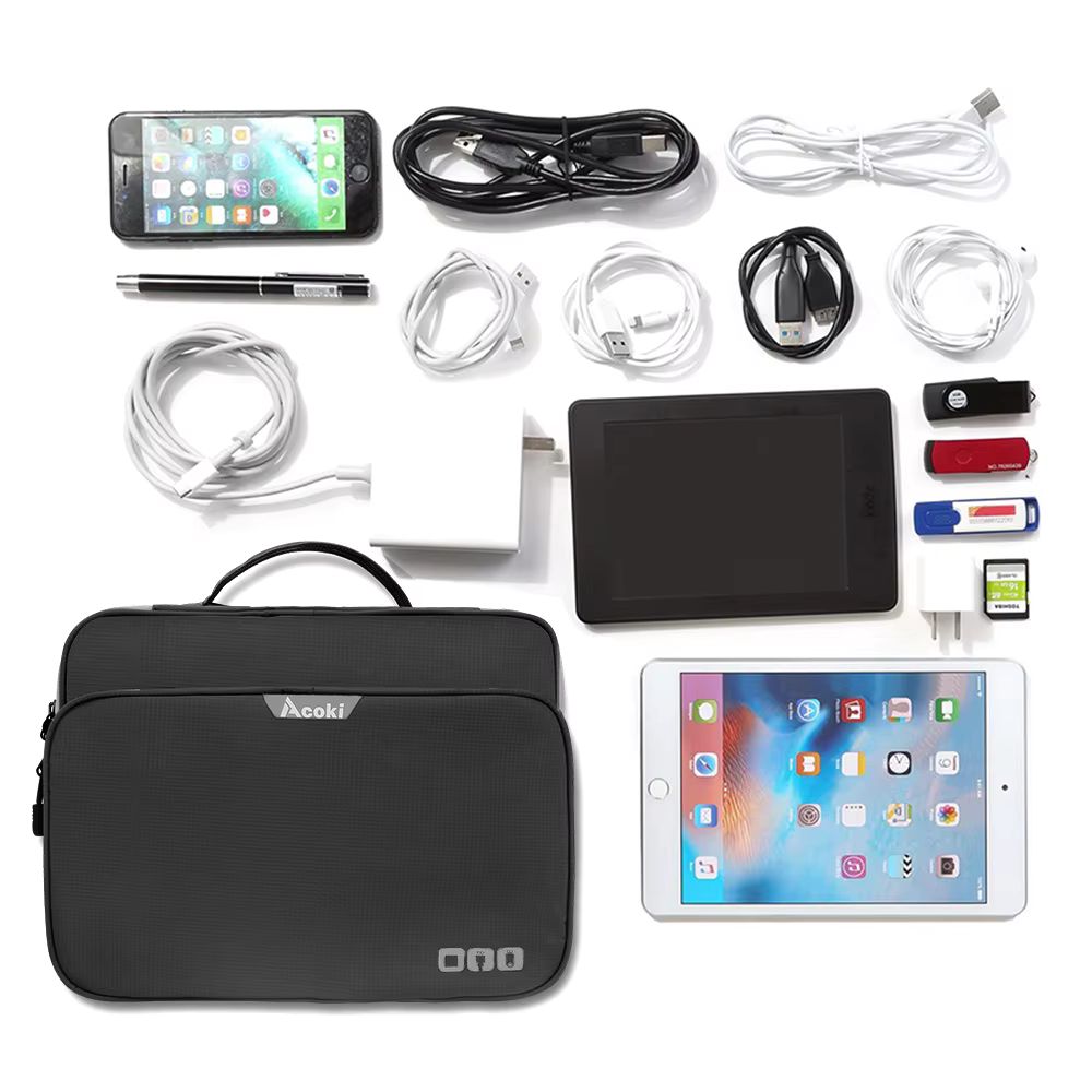Large Capacity Electronic Accessories Organizer with iPad Pocket - The Grand Bazaar of Australia