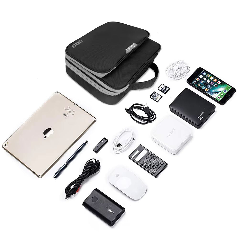 Large Capacity Electronic Accessories Organizer with iPad Pocket - The Grand Bazaar of Australia