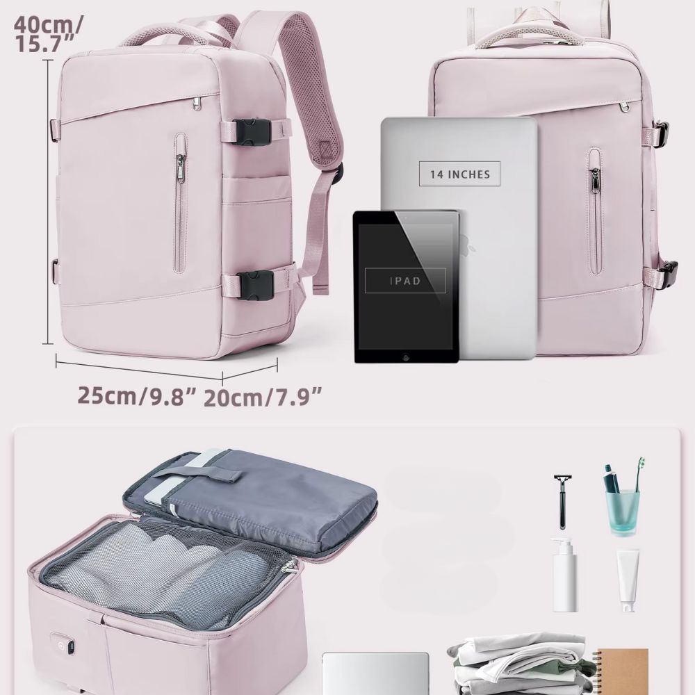 Women Men Backpack Suitcase for Effortless Air Travel - The Grand Bazaar of Australia