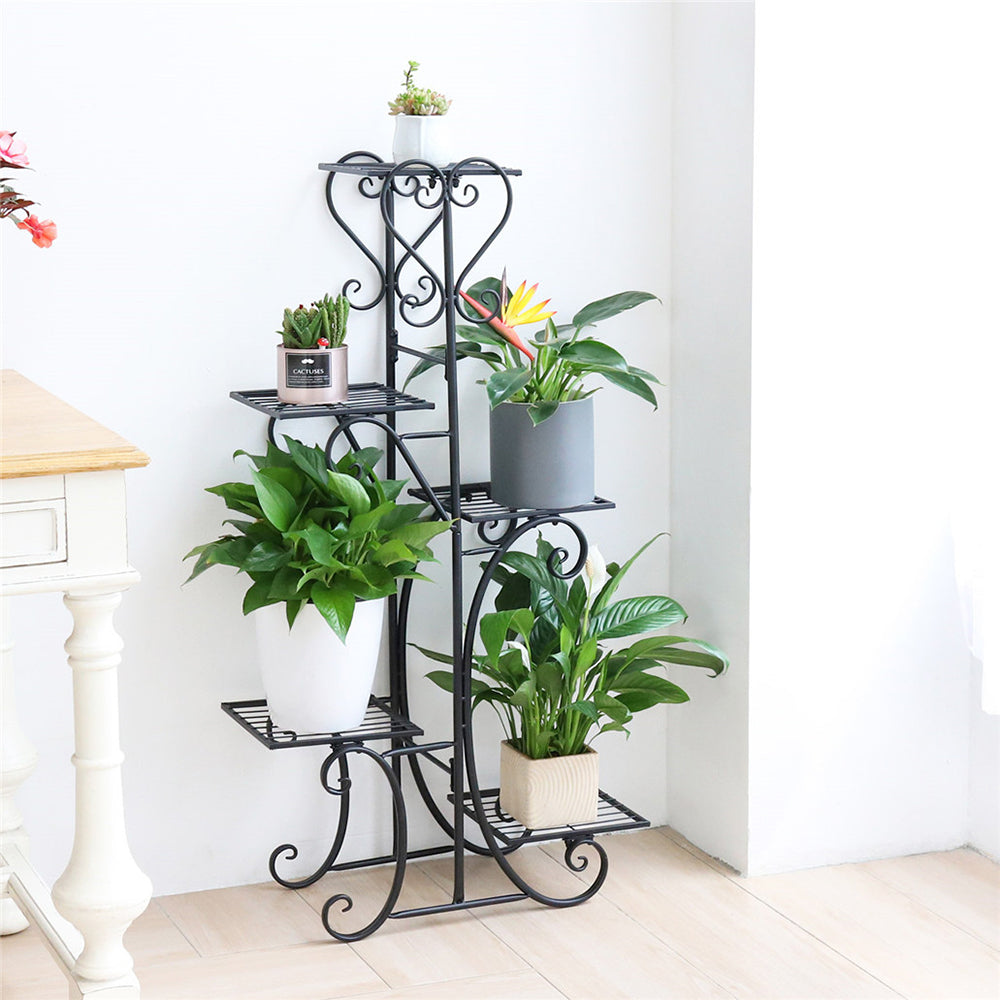 5 Tier Metal Plant Stand Shelf Anti Rust Iron Garden Flower Pot - The Grand Bazaar of Australia