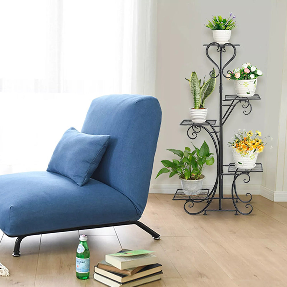 5 Tier Metal Plant Stand Shelf Anti Rust Iron Garden Flower Pot - The Grand Bazaar of Australia
