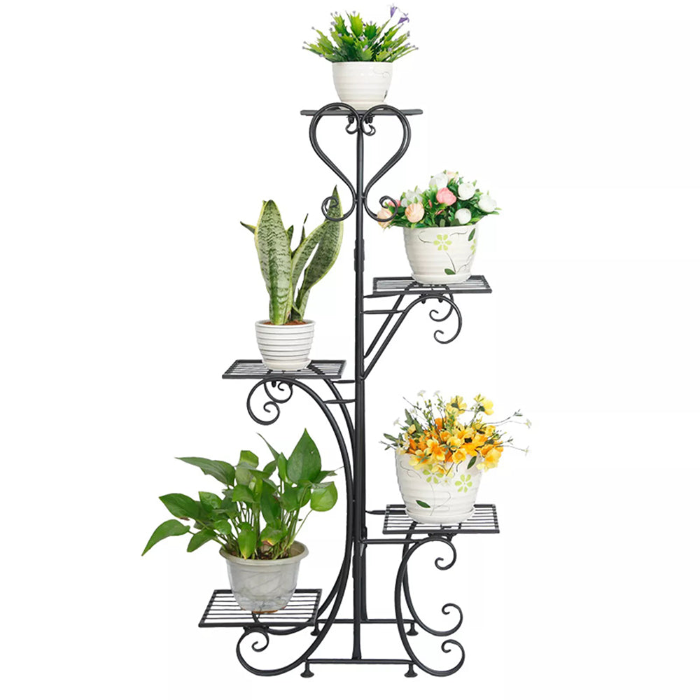 5 Tier Metal Plant Stand Shelf Anti Rust Iron Garden Flower Pot - The Grand Bazaar of Australia