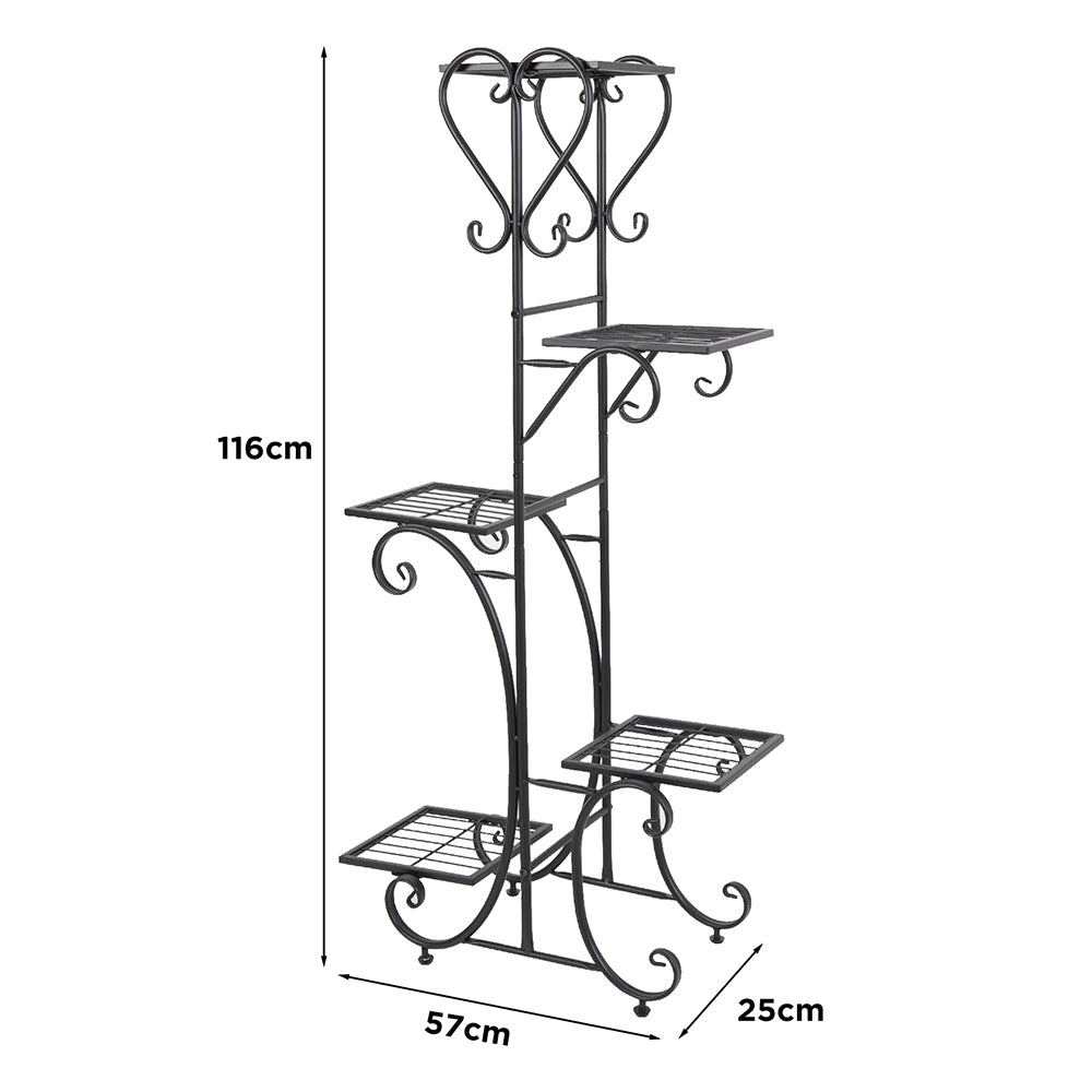 5 Tier Metal Plant Stand Shelf Anti Rust Iron Garden Flower Pot - The Grand Bazaar of Australia