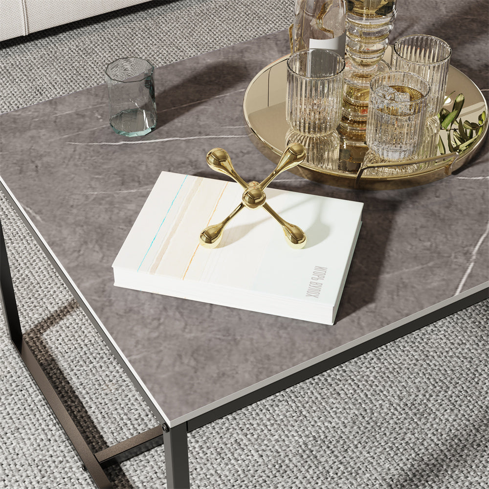 Rectangular Marble Coffee Table - The Grand Bazaar of Australia