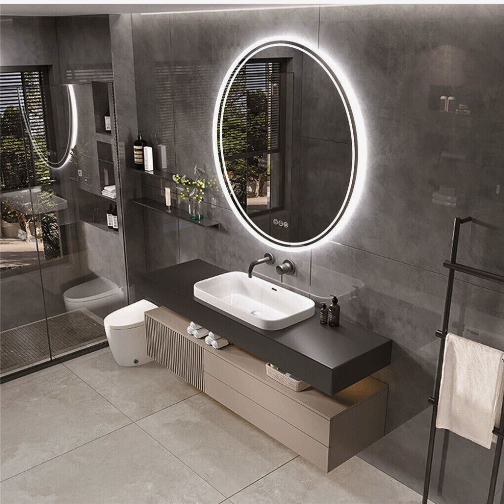 Dimmable and Anti-fog Touch Screen LED Light Mirror - The Grand Bazaar of Australia
