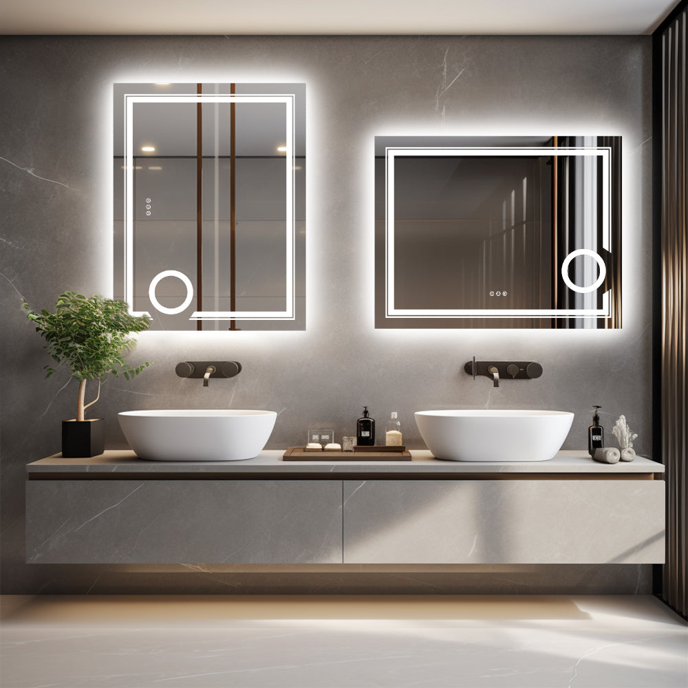 Stylish LED Wall Mounted Magnifying Mirror - The Grand Bazaar of Australia