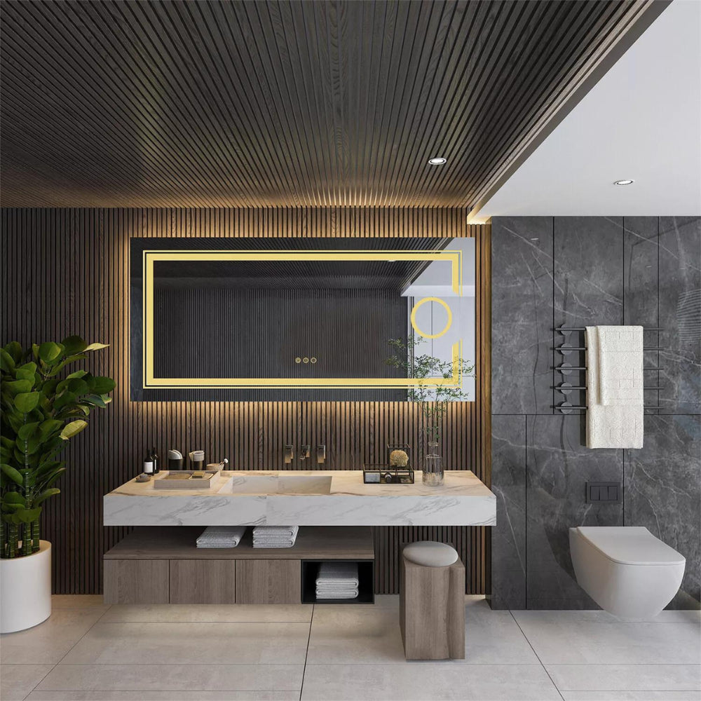 Stylish LED Wall Mounted Magnifying Mirror - The Grand Bazaar of Australia