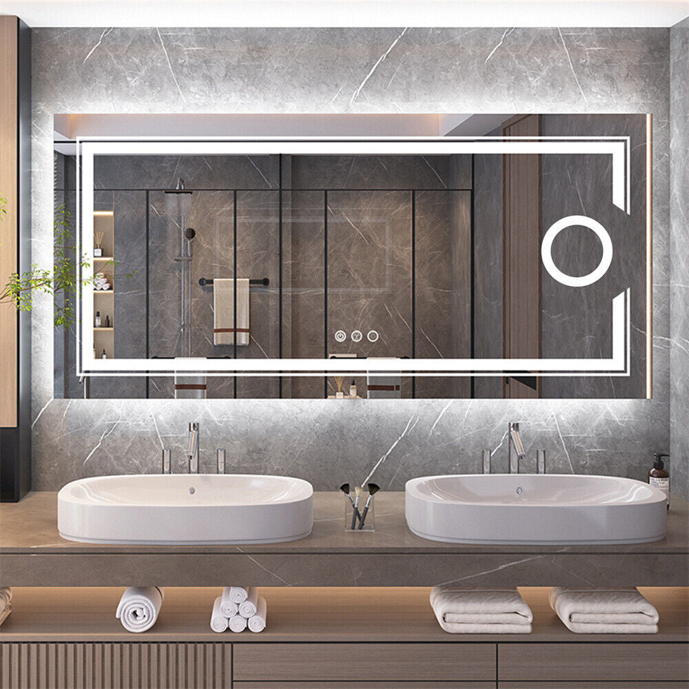 Stylish LED Wall Mounted Magnifying Mirror - The Grand Bazaar of Australia