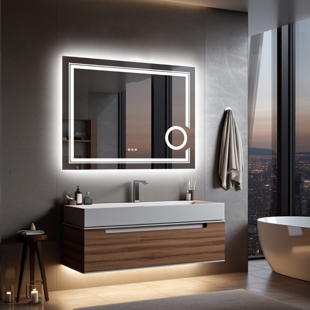 Stylish LED Wall Mounted Magnifying Mirror - The Grand Bazaar of Australia