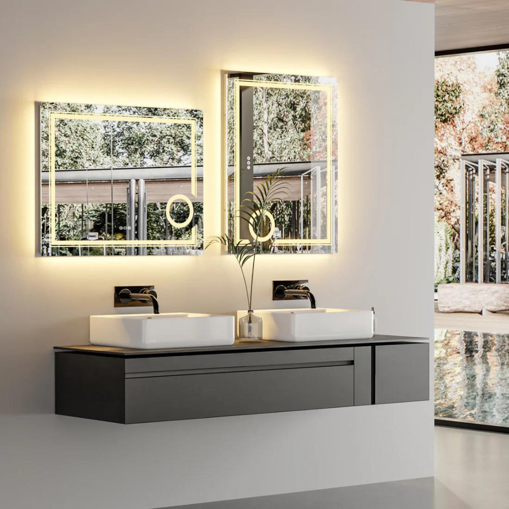 Stylish LED Wall Mounted Magnifying Mirror - The Grand Bazaar of Australia