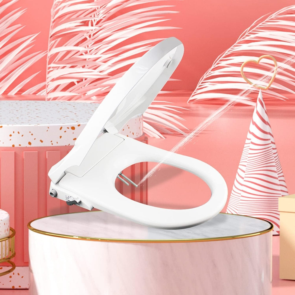 Non Electric Bidet Toilet Seat O Cover Bathroom Dual Nozzle Spray Water Wash - The Grand Bazaar of Australia