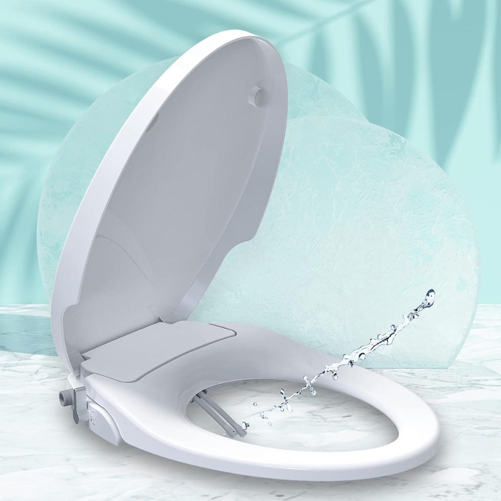 Non Electric Bidet Toilet Seat O Cover Bathroom Dual Nozzle Spray Water Wash - The Grand Bazaar of Australia