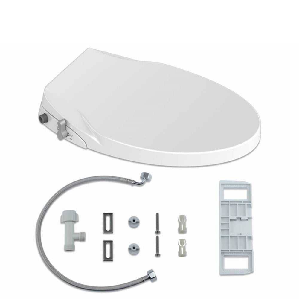 Non Electric Bidet Toilet Seat O Cover Bathroom Dual Nozzle Spray Water Wash - The Grand Bazaar of Australia