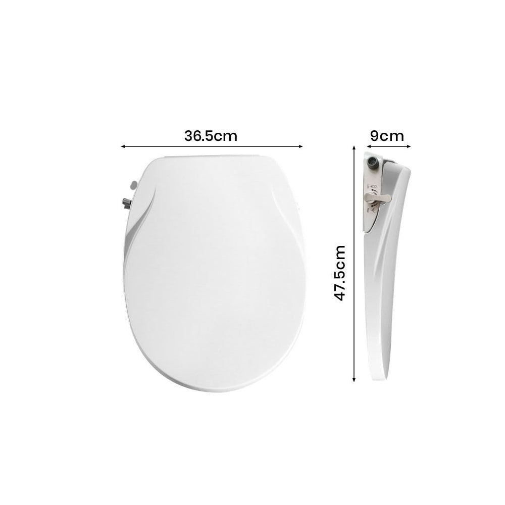 Non Electric Bidet Toilet Seat O Cover Bathroom Dual Nozzle Spray Water Wash - The Grand Bazaar of Australia