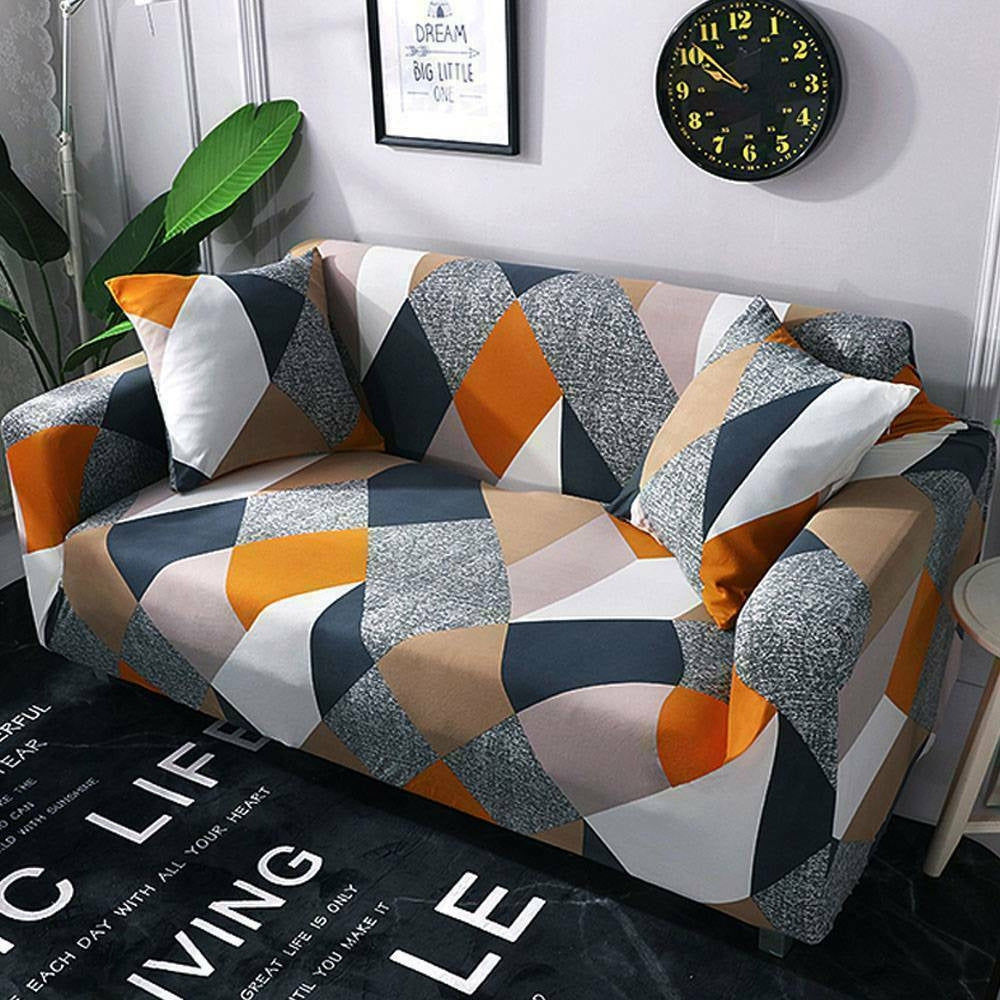 2 Seater Sofa Stretchable Non Slip Flexible Spandex Protector - The Grand Bazaar of Australia