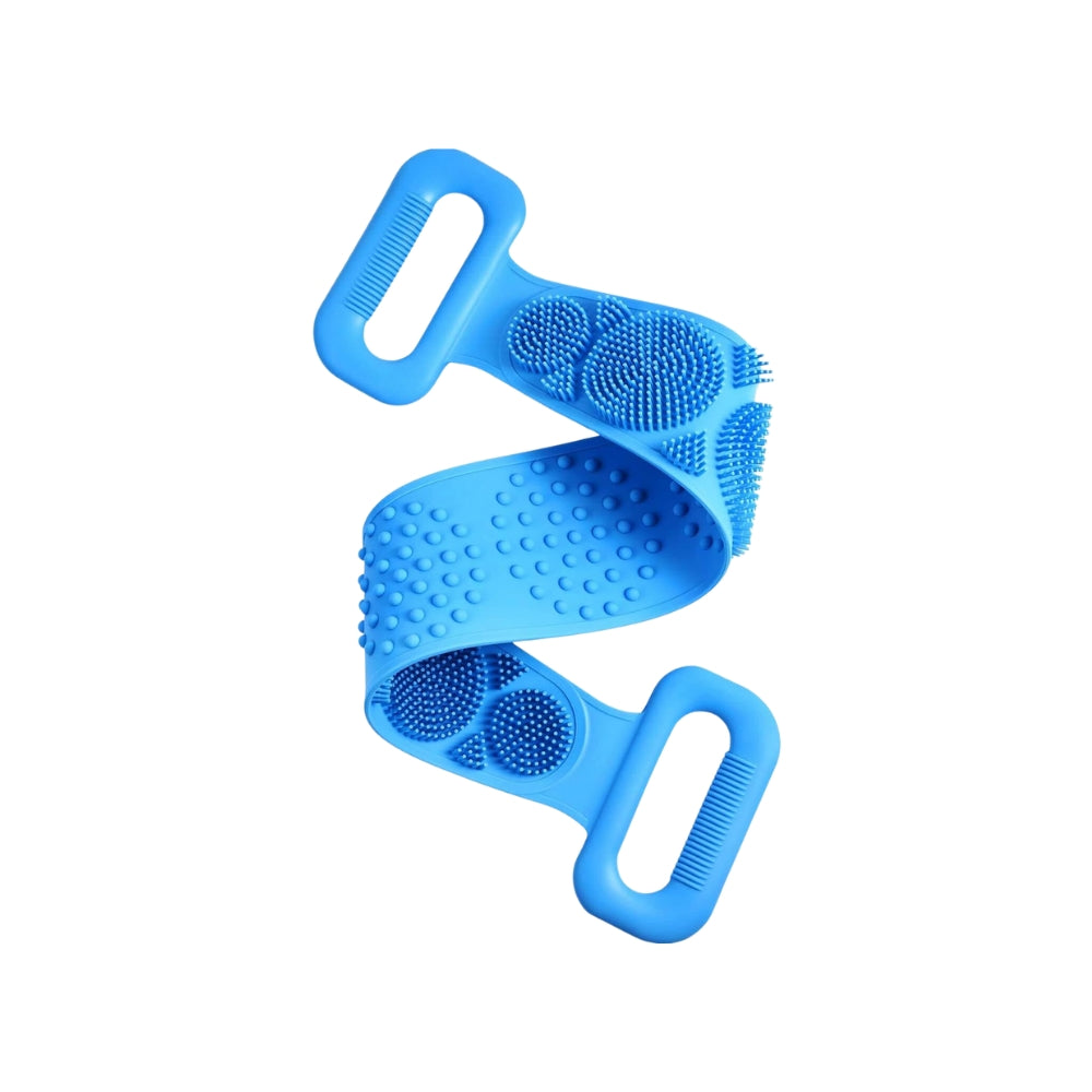 Bath Towel Silicone Exfoliating Back Strap Scrub Shower Body Scrubber - The Grand Bazaar of Australia