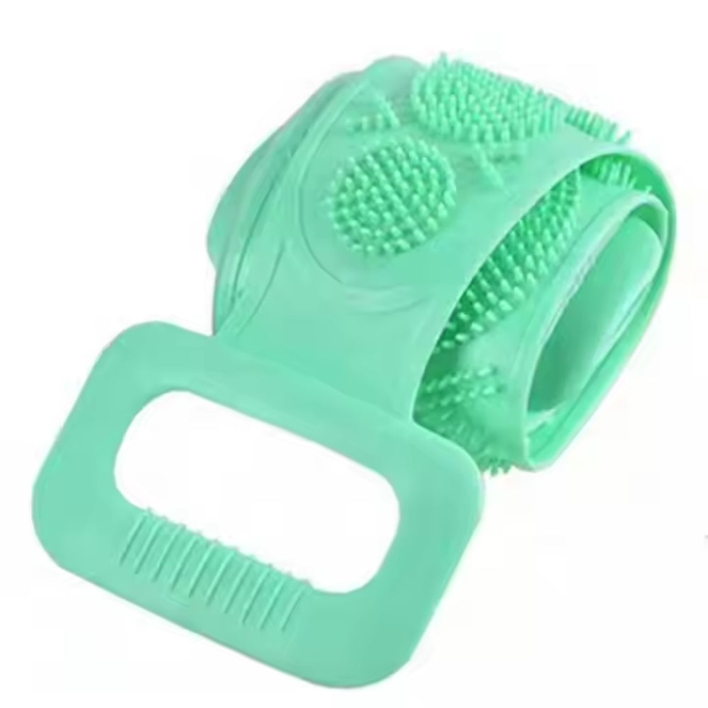 Bath Towel Silicone Exfoliating Back Strap Scrub Shower Body Scrubber - The Grand Bazaar of Australia