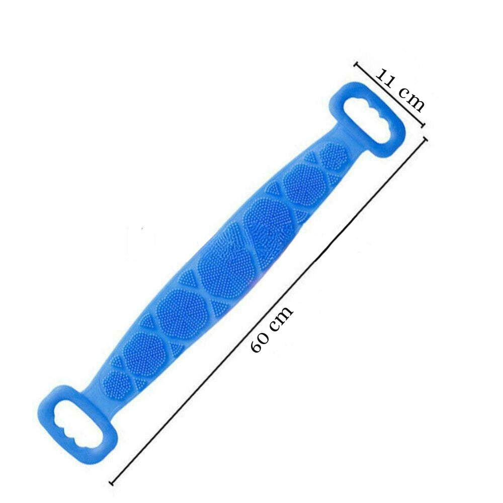 Bath Towel Silicone Exfoliating Back Strap Scrub Shower Body Scrubber - The Grand Bazaar of Australia
