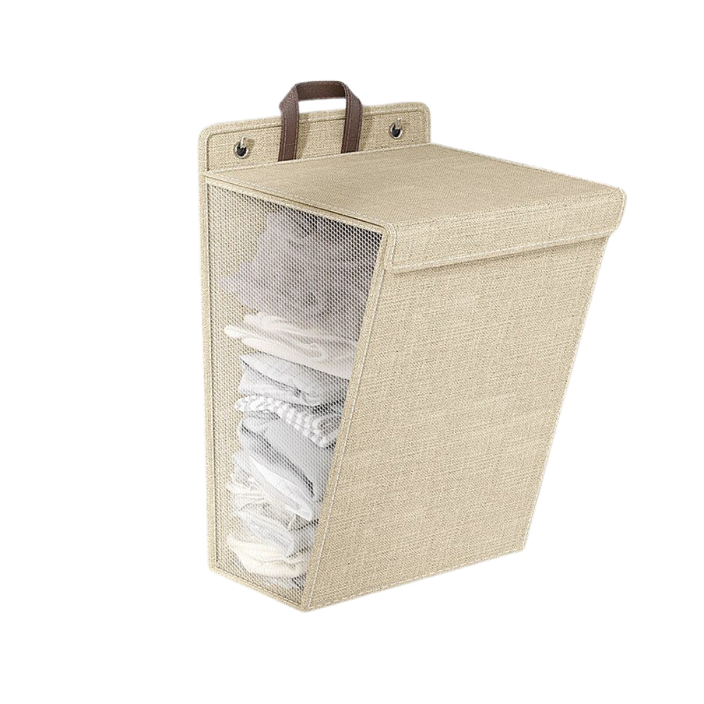 1pc Foldable Adhesive Laundry Basket Hamper Clothes Organizer - The Grand Bazaar of Australia