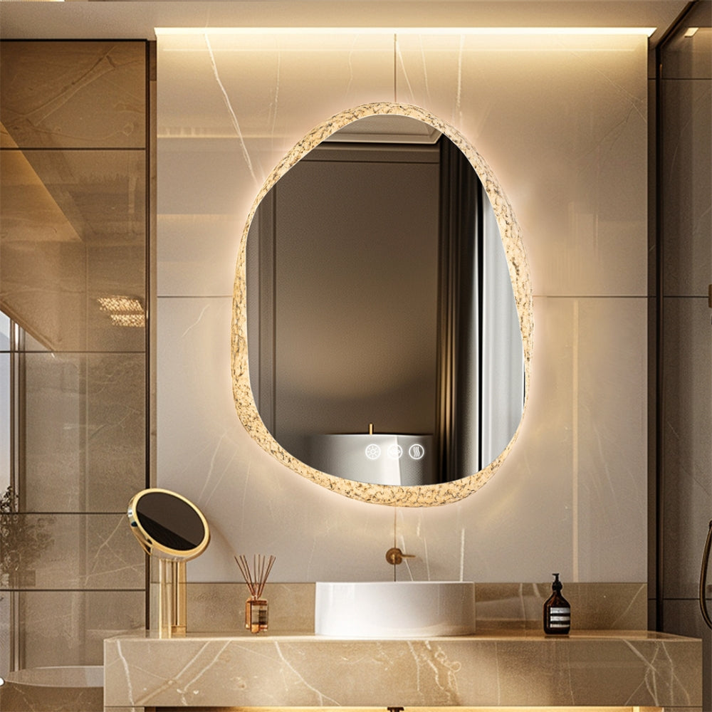 Unique Frameless Mirror LED Light Bathroom Mirror Wall Mounted Backlit Vanity Mirror Designed with Touch Sensors Dimmable Defog - The Grand Bazaar of Australia