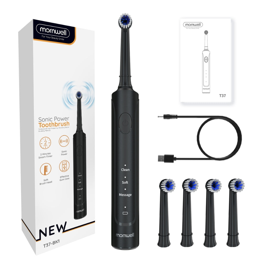 Electric Toothbrush for Adults Rechargeable T37 Sonic Toothbrush with 3 Modes - The Grand Bazaar of Australia