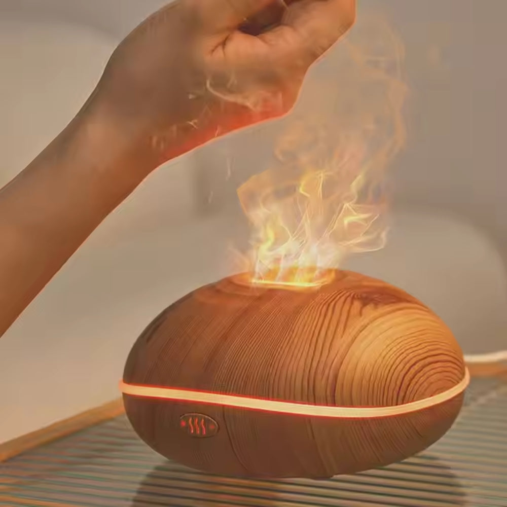 Fire Flame Aromatherapy Diffuser Humidifier with 7 Flames Effect - The Grand Bazaar of Australia