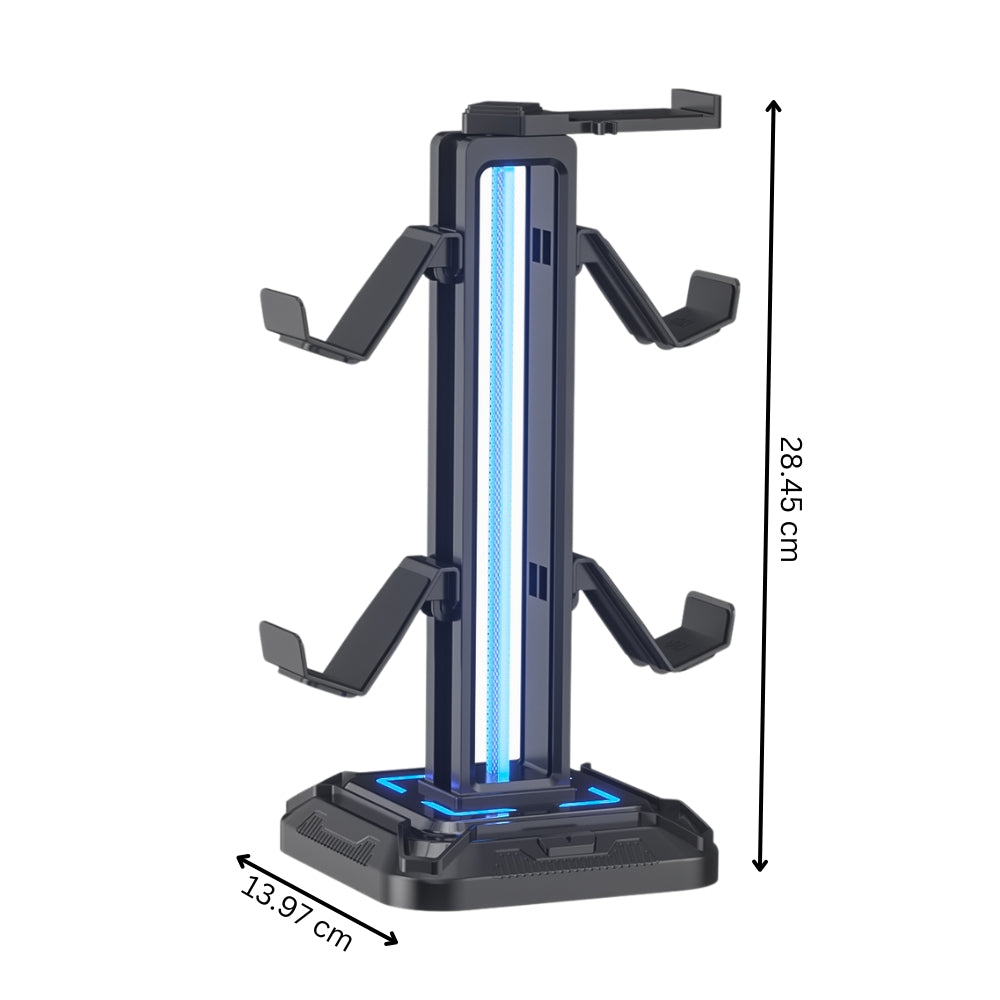Controller Stand with 9 Light Modes Headset Holder for Desk Stand - The Grand Bazaar of Australia