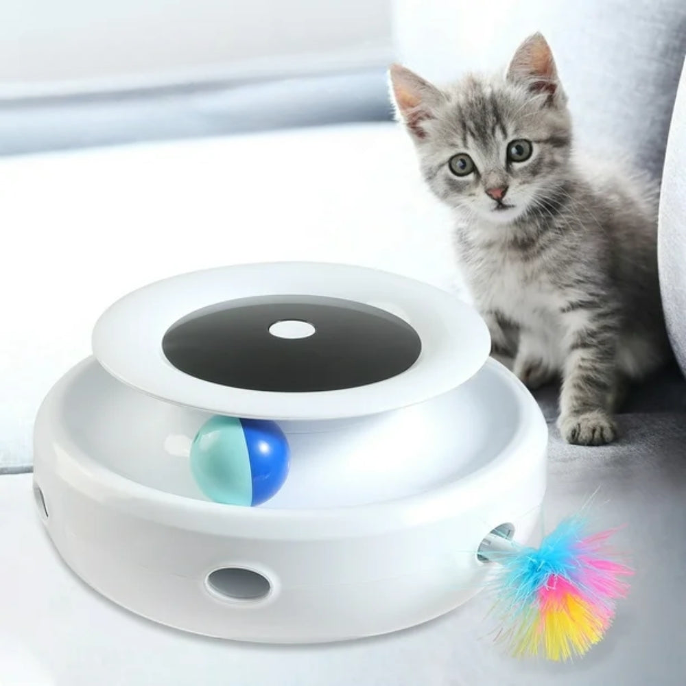 Electric Interactive Toy Pet Set 2 in 1 Smart Feather Fun Ball - The Grand Bazaar of Australia