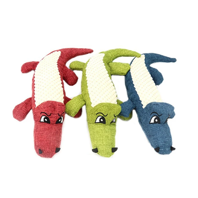 Interactive Plush Alligator Chew Toy for Dogs - The Grand Bazaar of Australia