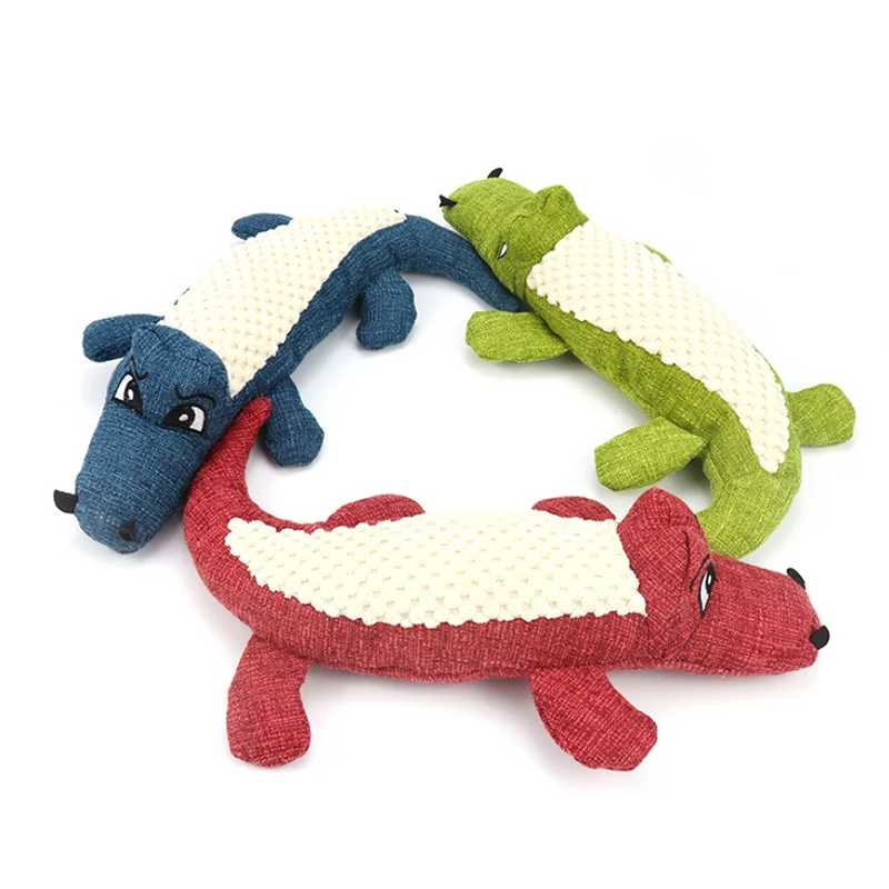 Interactive Plush Alligator Chew Toy for Dogs - The Grand Bazaar of Australia