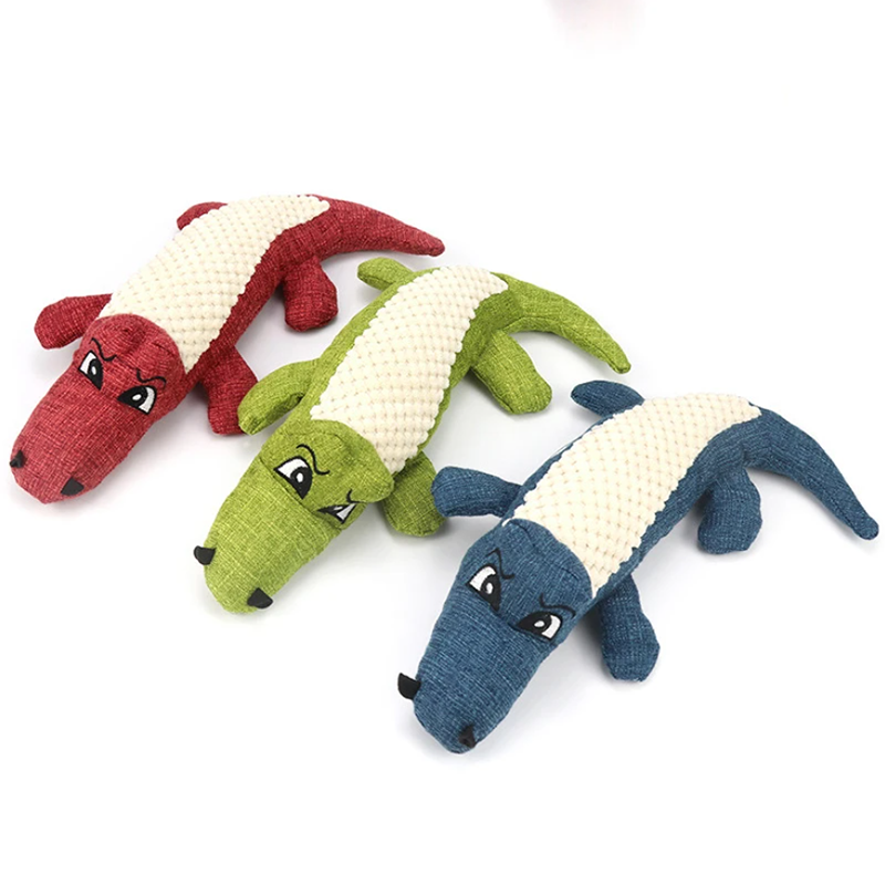 Interactive Plush Alligator Chew Toy for Dogs - The Grand Bazaar of Australia