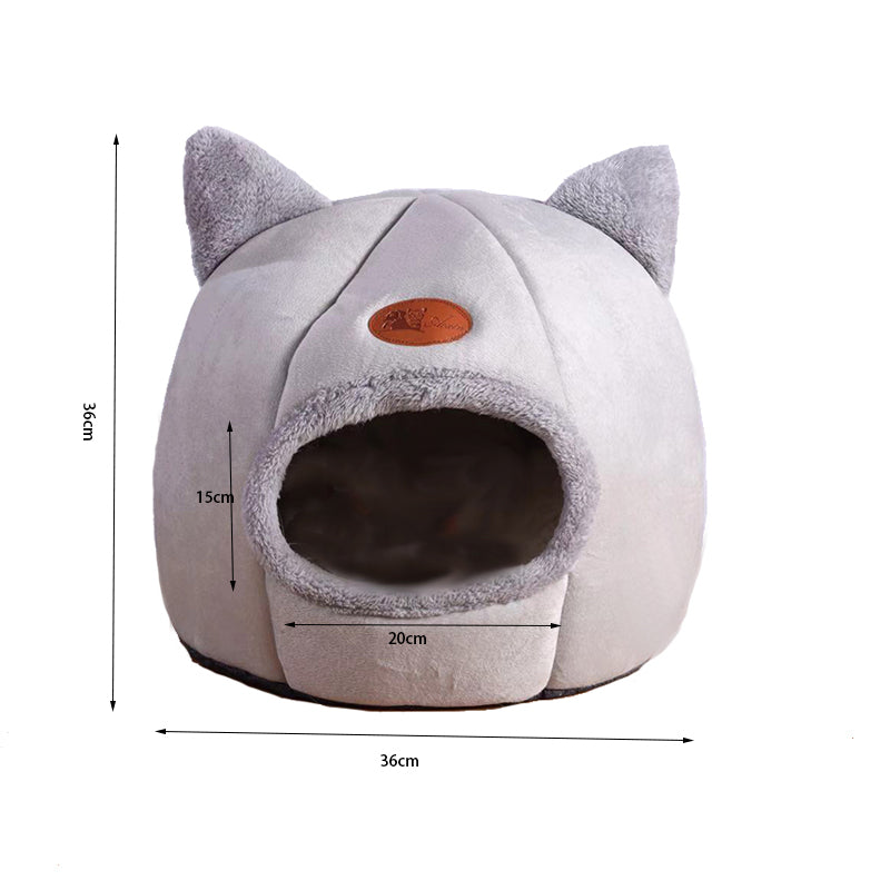 Deep Sleep Comfort In Winter Cat Tent Cozy Cave Nest - The Grand Bazaar of Australia