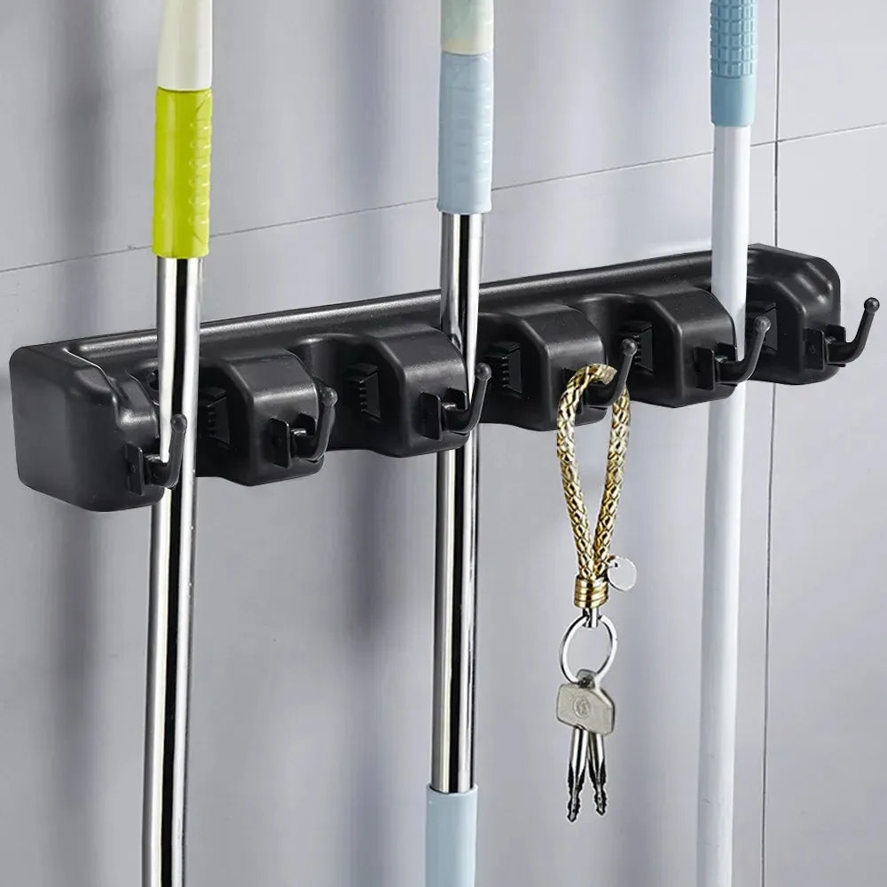 Multi Functional Wall Mounted Mop Holder - The Grand Bazaar of Australia