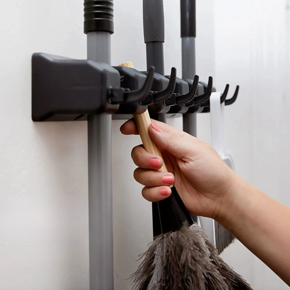 Multi Functional Wall Mounted Mop Holder - The Grand Bazaar of Australia