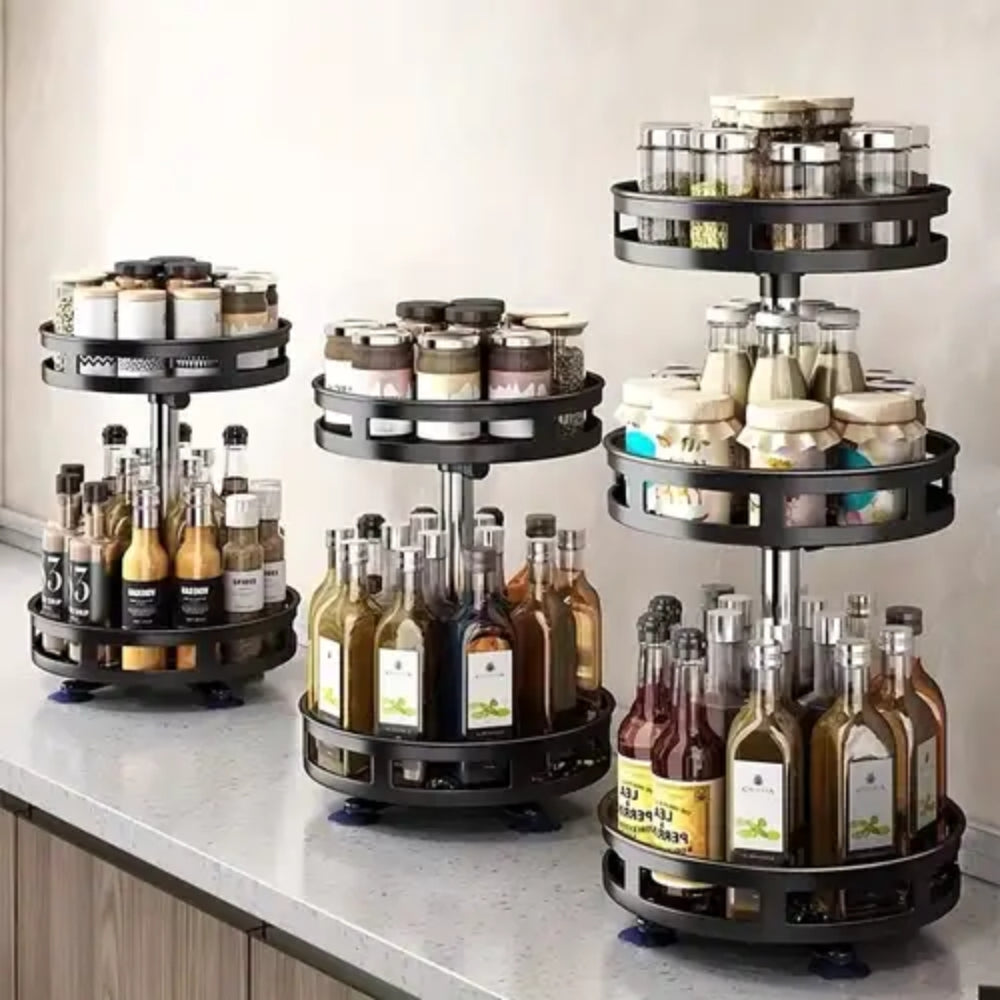 360 Degree Rotating Spice Rack Organizer for Kitchen - The Grand Bazaar of Australia