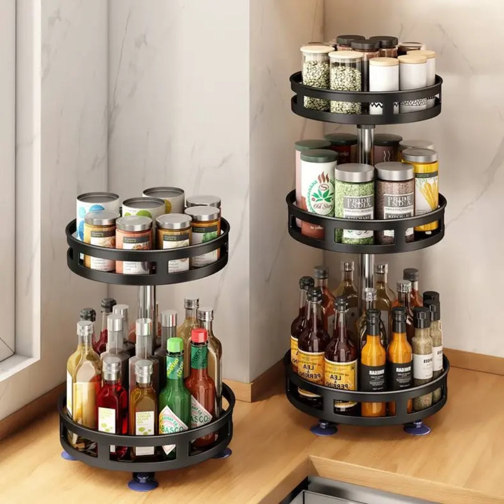 360 Degree Rotating Spice Rack Organizer for Kitchen - The Grand Bazaar of Australia