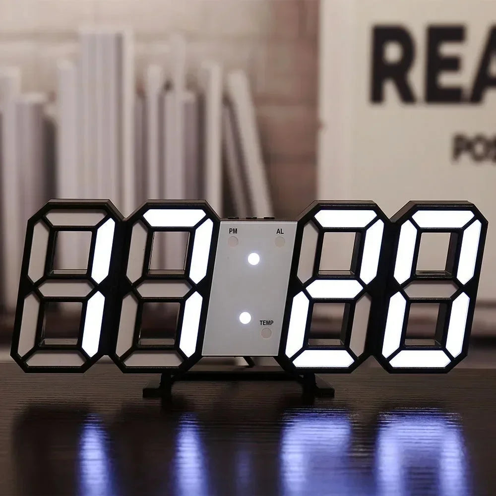 Adjustable 3D LED Digital Wall Clock - The Grand Bazaar of Australia