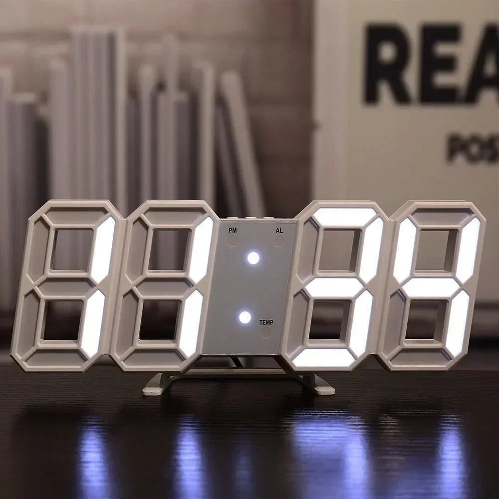 Adjustable 3D LED Digital Wall Clock - The Grand Bazaar of Australia