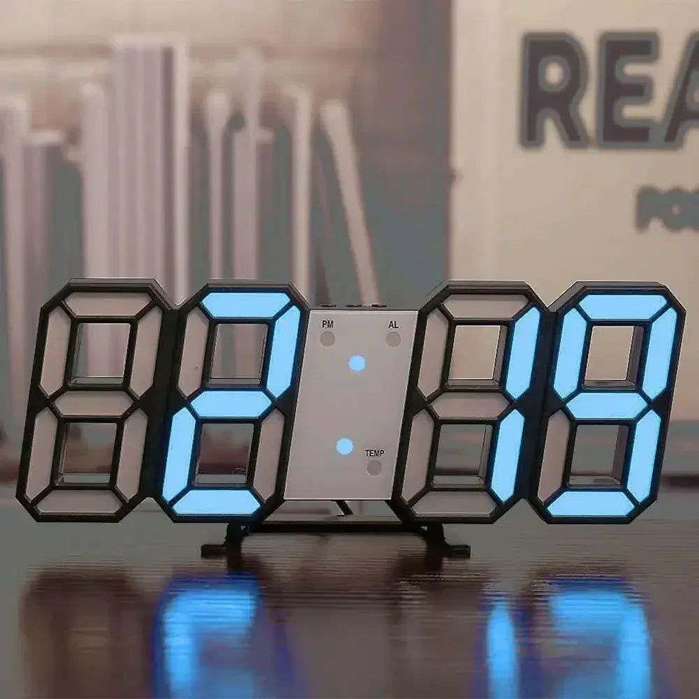 Adjustable 3D LED Digital Wall Clock - The Grand Bazaar of Australia