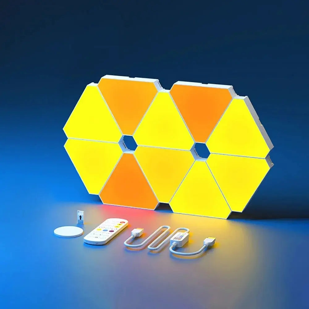 LED Triangular Quantum Lamp RGB Wall Lamp - The Grand Bazaar of Australia