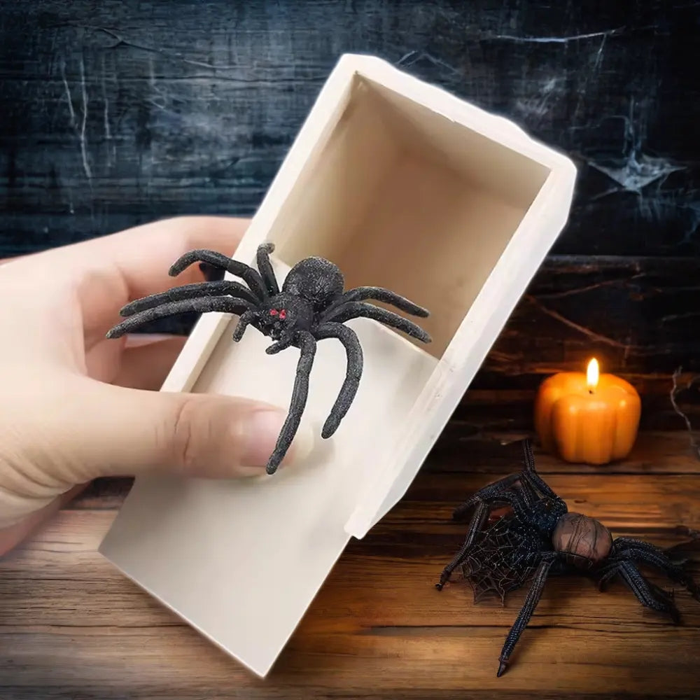 Wooden Prank Spider Scare Box - The Grand Bazaar of Australia