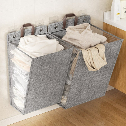 Foldable Adhesive Laundry Basket Hamper - The Grand Bazaar of Australia