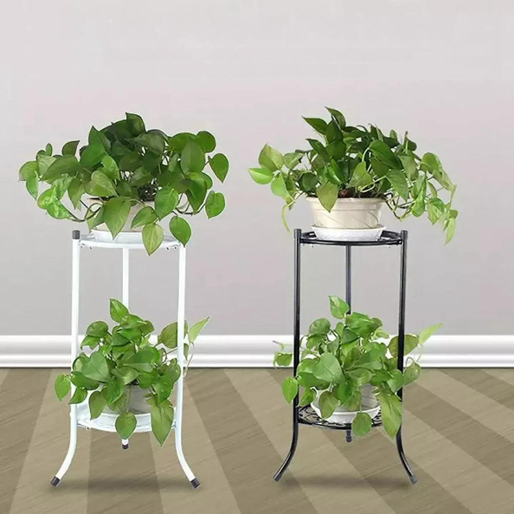 2 Tier Metal Plant Stand for Indoor and Outdoor Decoration - The Grand Bazaar of Australia